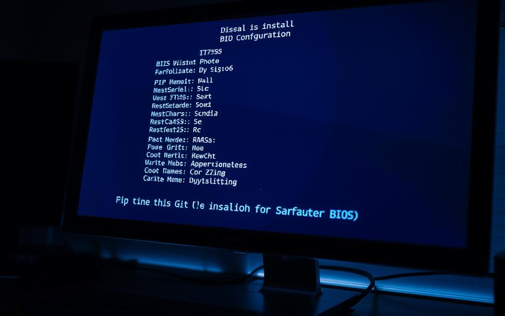 BIOS configuration settings