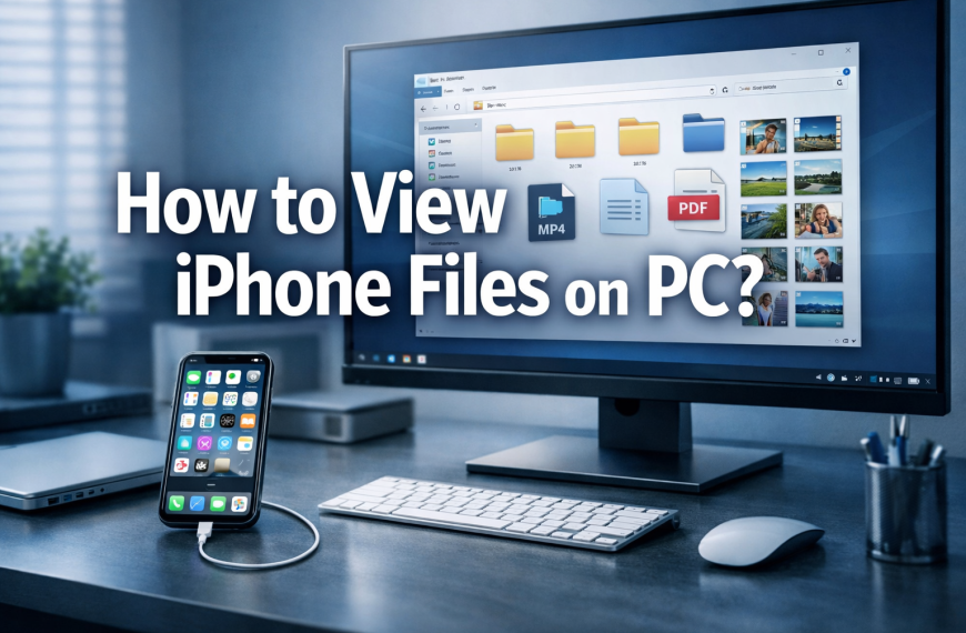 How to view iphone files on pc?