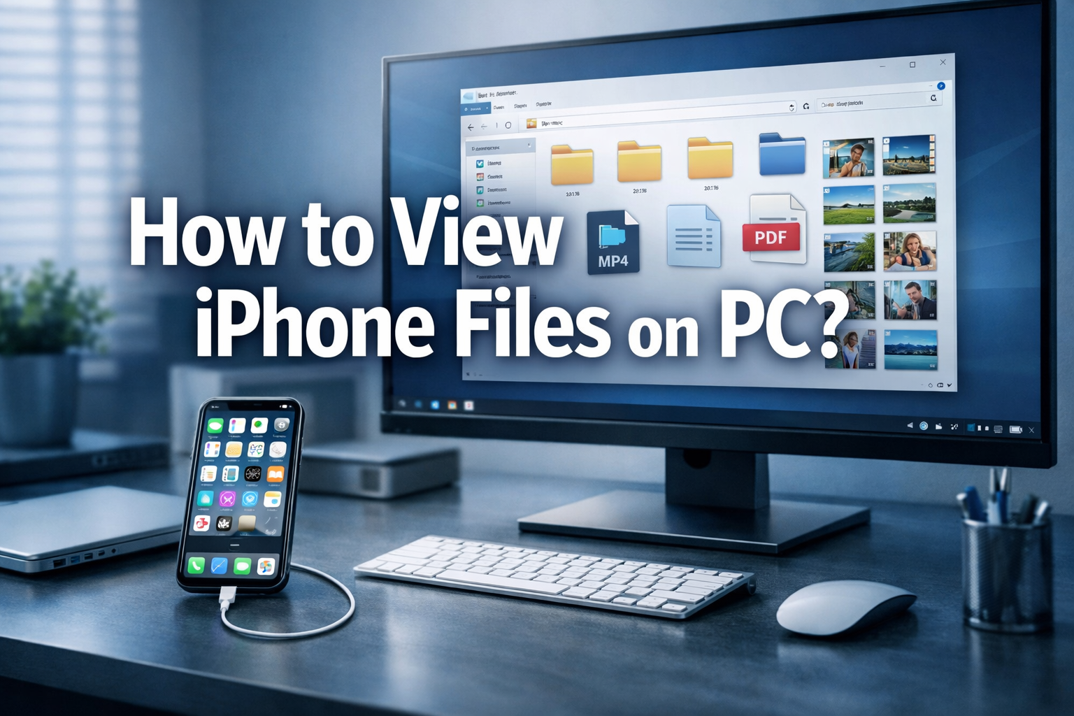 How to view iphone files on pc?