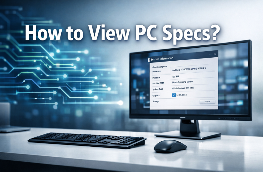 How to view pc specs?