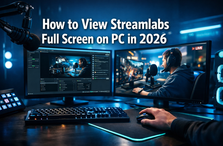 How to view your streamlabs in full screen on pc?