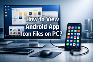 How to view android app icon files on pc? How to view android app icon files on pc?